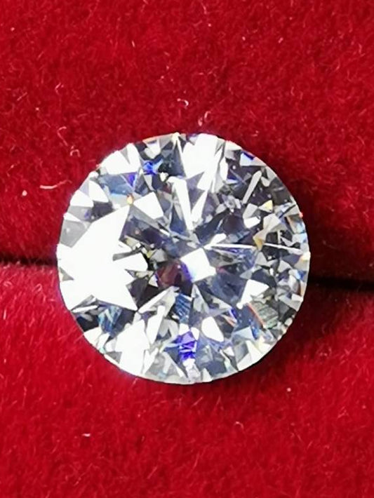 0.5ct Clear Round Moissanite Loose Stone (Certified)