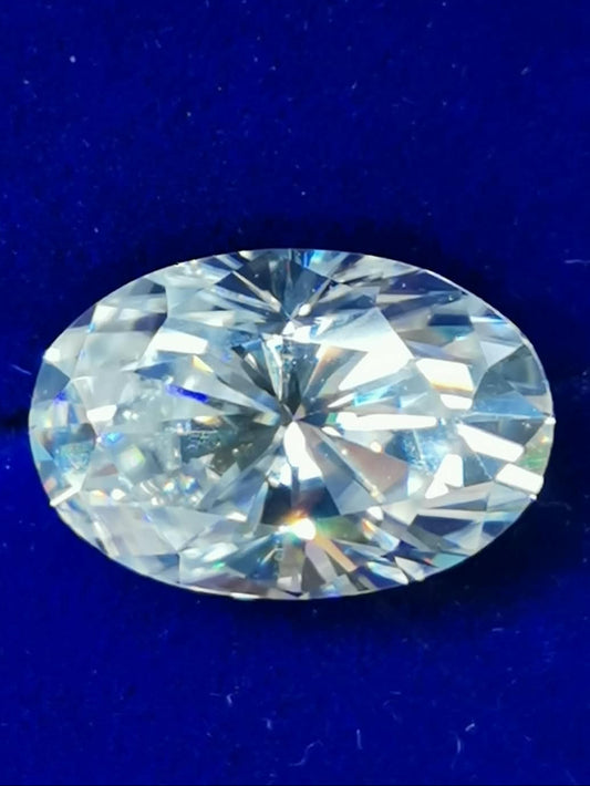 4.5ct Clear Oval Moissanite Loose Stone (Certified)