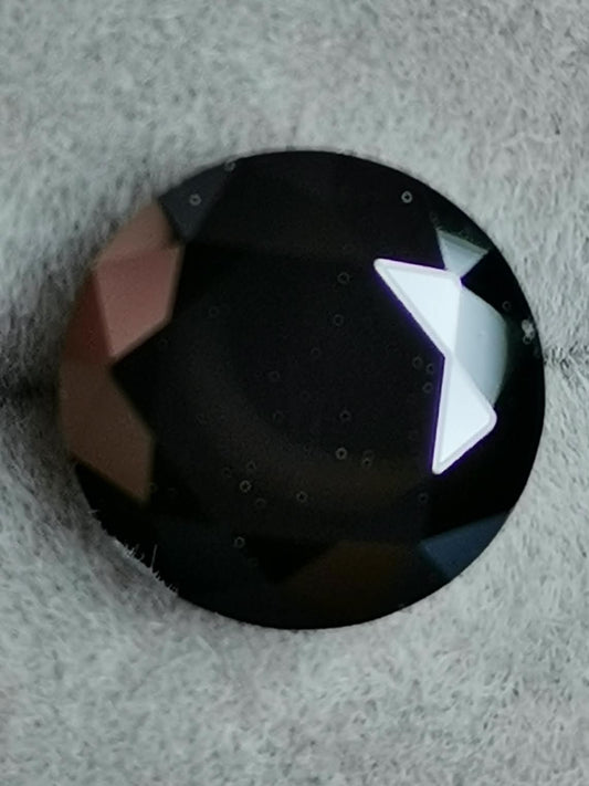 1ct Black Round Moissanite Loose Stone (Certified)