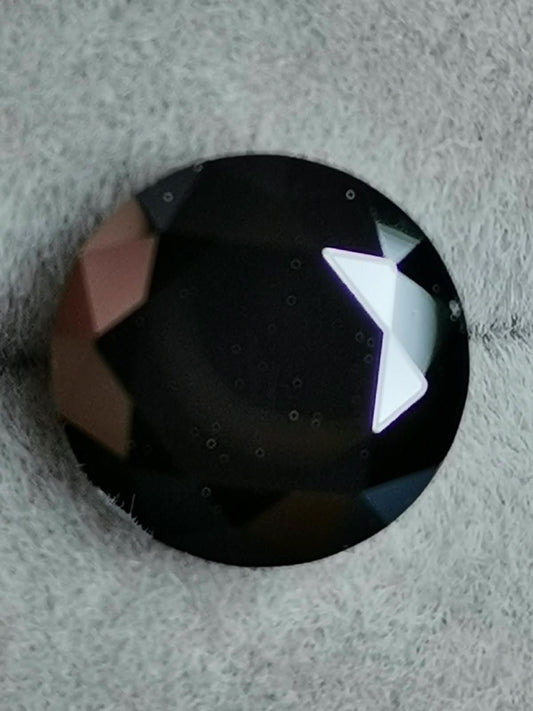 3ct Black Round Moissanite Loose Stone (Certified)