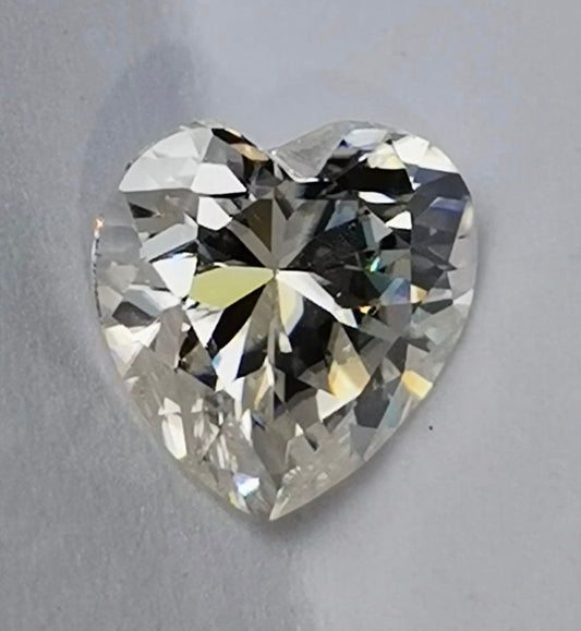 1ct Heart Cut Certified Moissanite Stone