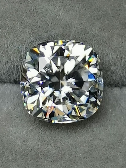 1ct Clear Cushion Moissanite Loose Stone (Certified)