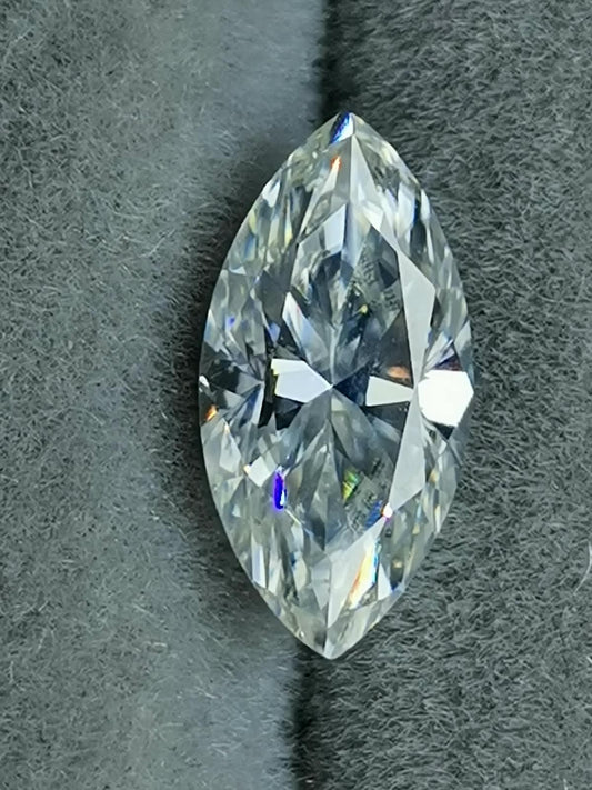 2ct Clear Marquise Moissanite Loose Stone (Certified)