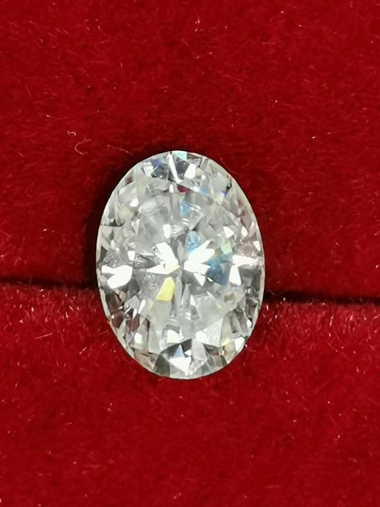1.5ct Clear Oval Moissanite Loose Stone (Certified)