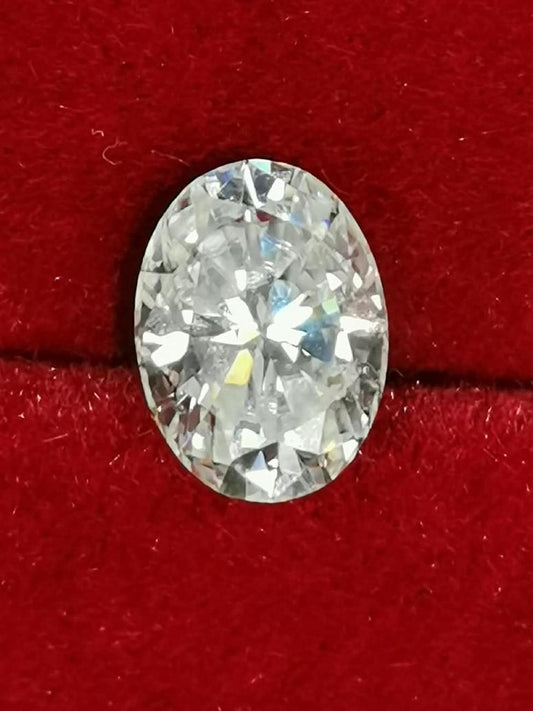 1ct Clear Oval Moissanite Loose Stone (Certified)
