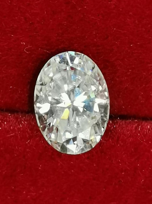 3ct Clear Oval Moissanite Loose Stone (Certified)