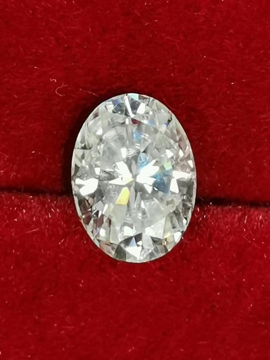 5ct Clear Oval Moissanite Loose Stone (Certified)