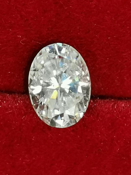2ct Clear Oval Moissanite Loose Stone (Certified)