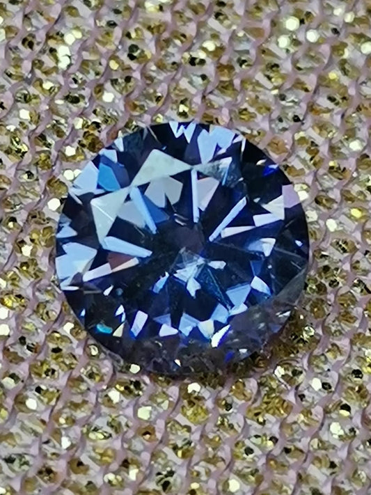 0.5ct Purple Round Moissanite Loose Stone (Certified)