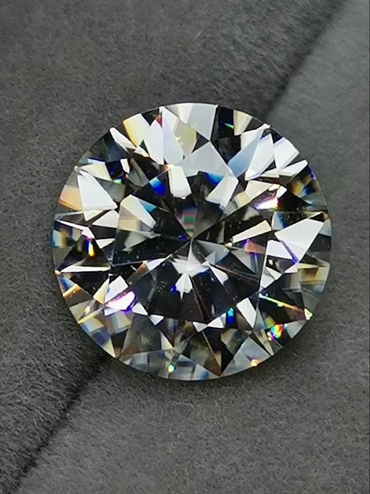 4ct Clear Round Moissanite Loose Stone (Certified)